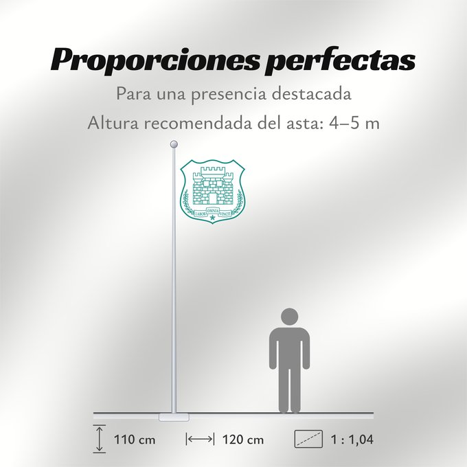 Proporciones de la bandera: Gendarmeria de Chile