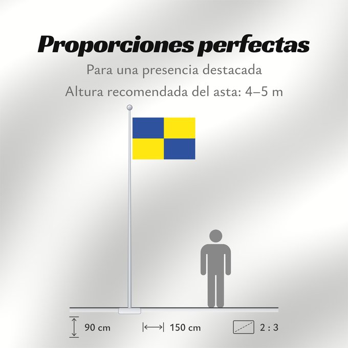 Proporciones de la bandera: Zapallar Zapallar, Chile