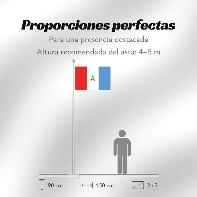 Proporciones de la bandera: Aldana	Aldana, Columbia	Aldana, Kolumbien