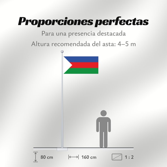 Proporciones de la bandera: Bolívar  Santander	Bolívar (Santander)	Municipio de Bolívar  Santander