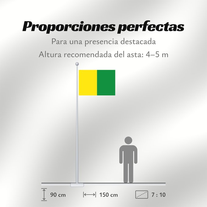 Proporciones de la bandera: Caldas Caldas, Colombia