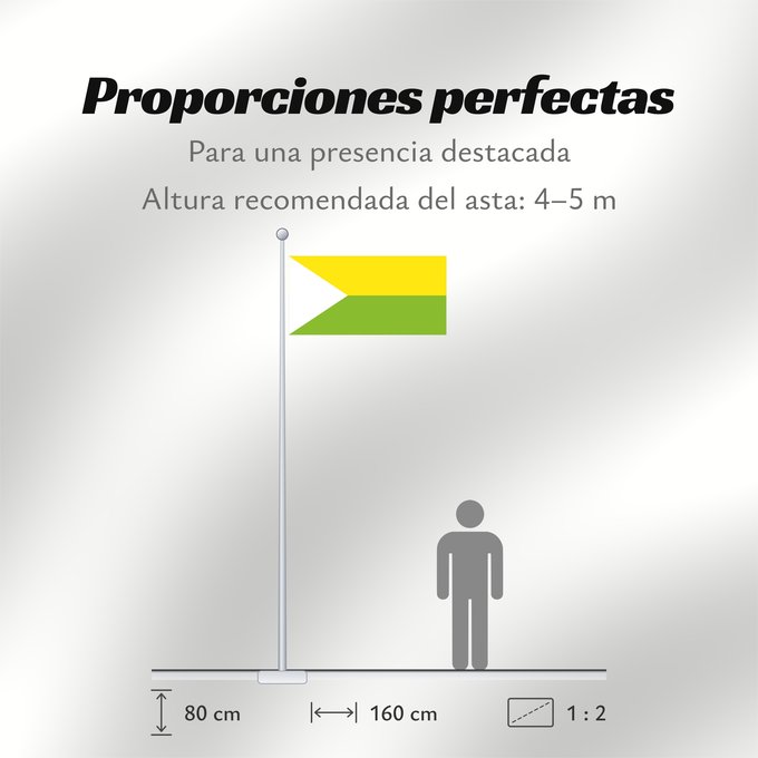 Proporciones de la bandera: California  Santander	California (Santander)	Californie (Santander)	Municipio de California  Santander	Kalifornien (Santander)