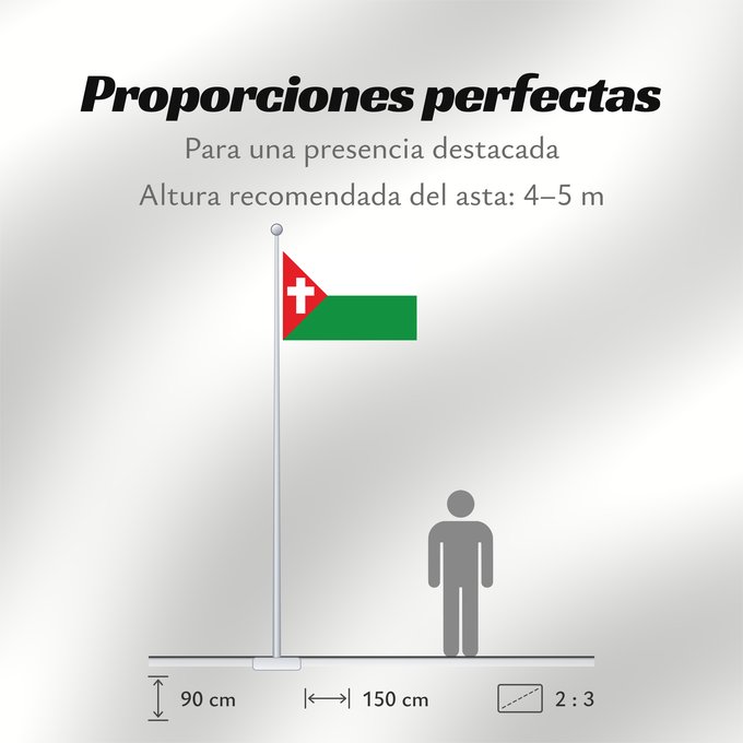 Proporciones de la bandera: Campo de La Cruz Atlántico Campo de La Cruz (Atlántico) Municipio de Campo de La Cruz Atlántico