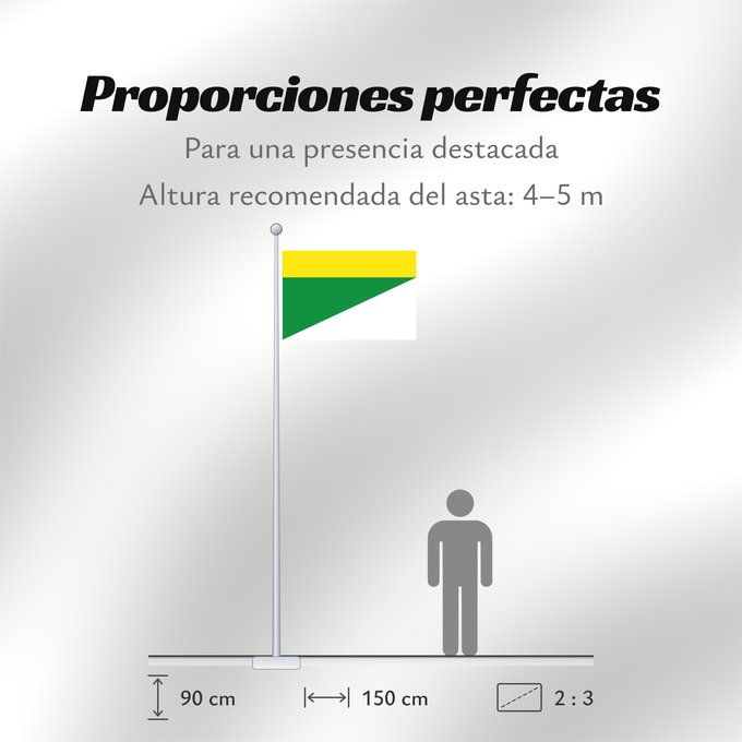 Proporciones de la bandera: Caracolí Antioquia Caracolí (Antioquia) Municipio de Caracolí Antioquia