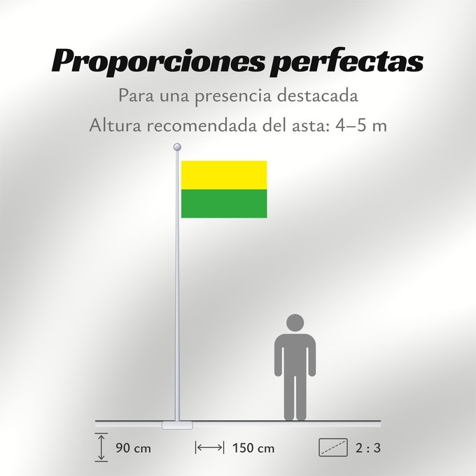 Proporciones de la bandera: Chía	Chía, Colombia	Chía, Colombie	Chía, Kolumbien