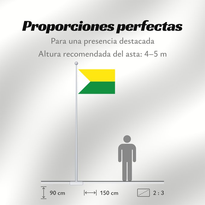 Proporciones de la bandera: Chaguaní Cundinamarca Chaguaní (Cundinamarca) Municipio de Chaguaní Cundinamarca