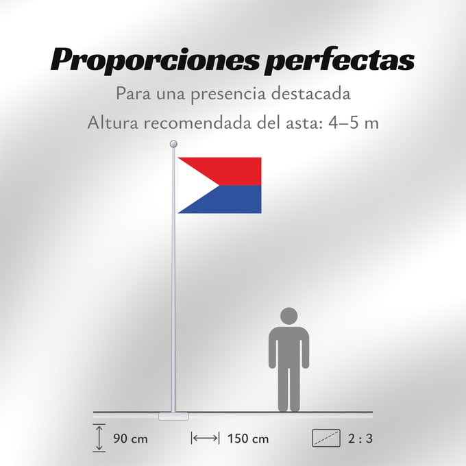 Proporciones de la bandera: Chiquinquirá  Boyacá	Chiquinquirá (Boyacá)	Municipio de Chiquinquirá  Boyacá