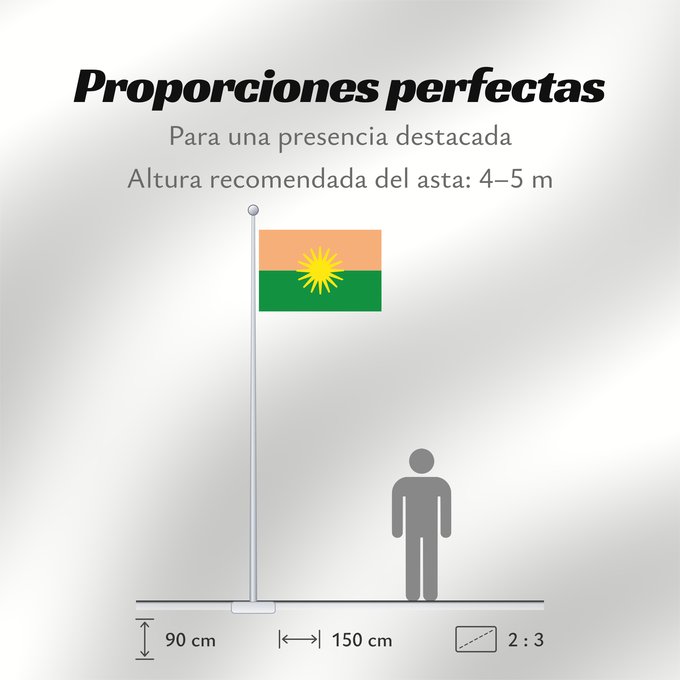 Proporciones de la bandera: El Dorado  Meta	El Dorado (Meta)	Municipio de El Dorado  Meta