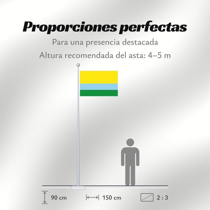 Proporciones de la bandera: El Roble  Sucre	El Roble (Sucre)	Municipio de El Roble  Sucre