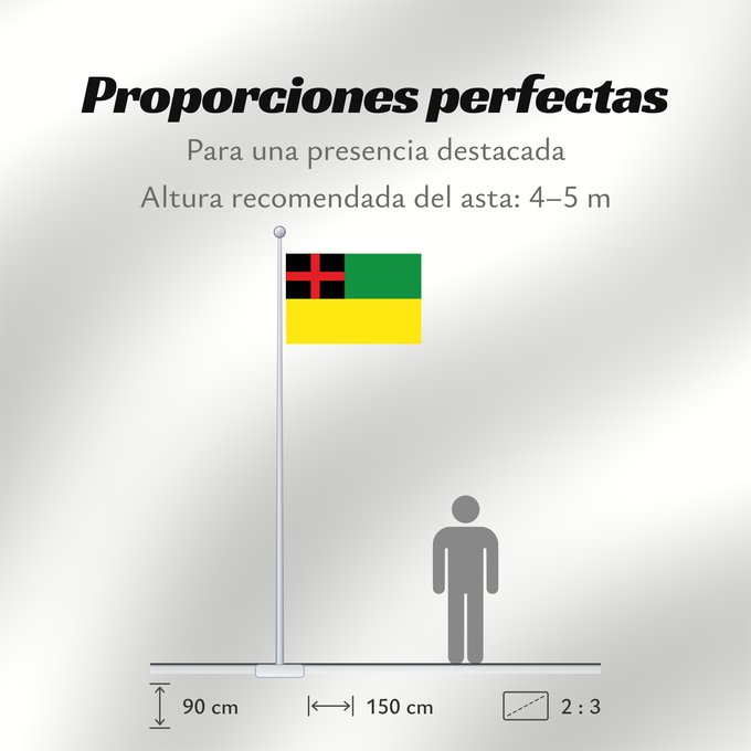 Proporciones de la bandera: Gachantivá  Boyacá	Gachantivá	Municipio de Gachantivá  Boyacá