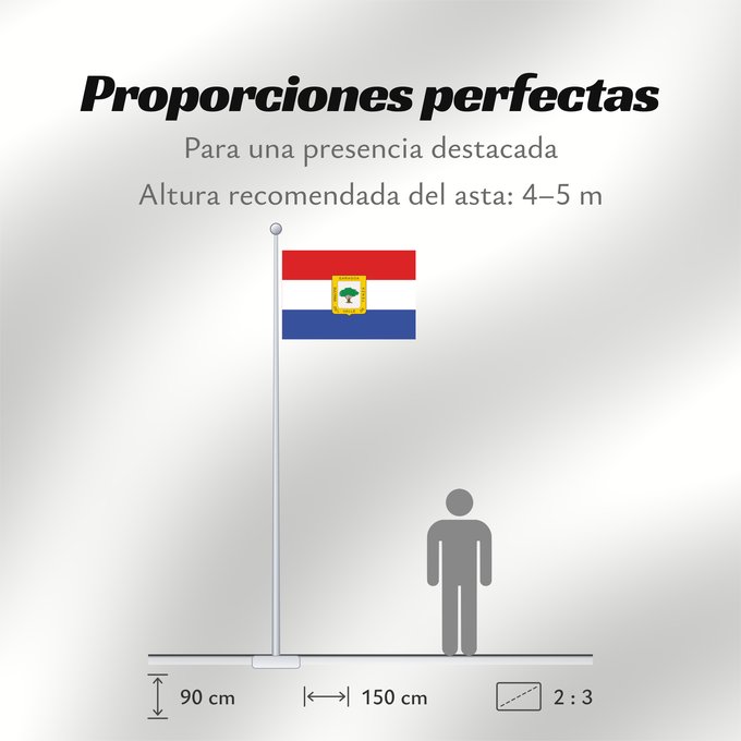 Proporciones de la bandera: Garagoa	Garagoa, Colombia