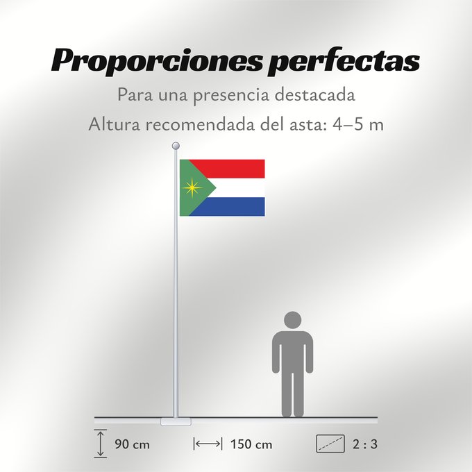 Proporciones de la bandera: Hacarí Norte de Santander Hacarí Municipio de Hacarí Norte de Santander