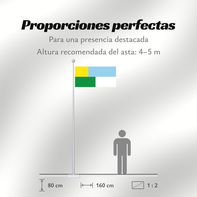 Proporciones de la bandera: Juan de Acosta  Atlántico	Juan de Acosta (Atlántico)	Municipio de Juan de Acosta  Atlántico