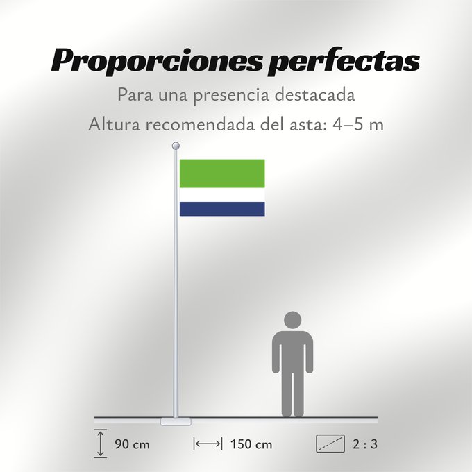 Proporciones de la bandera: La Belleza Santander La Belleza (Santander) Municipio de La Belleza Santander