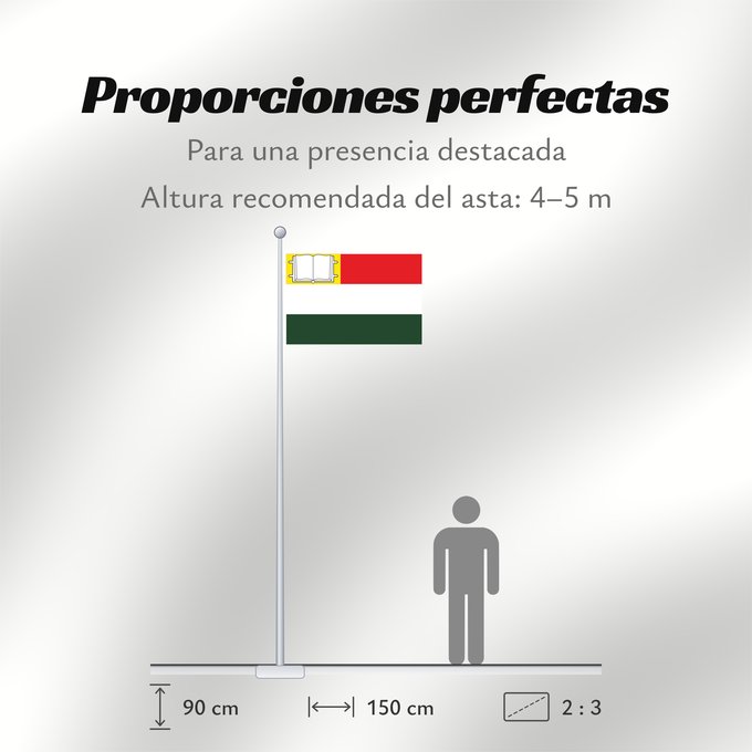 Proporciones de la bandera: Monterrey Casanare Monterrey (Casanare) Municipio de Monterrey Casanare