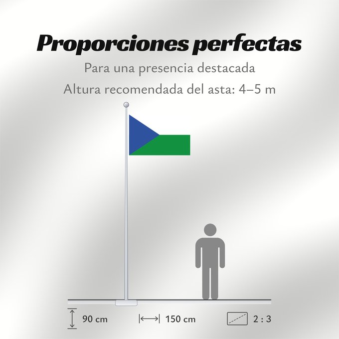 Proporciones de la bandera: Puerto Rondón Arauca Puerto Rondón (Arauca) Municipio de Puerto Rondón Arauca