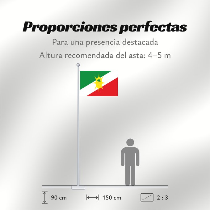 Proporciones de la bandera: Roncesvalles Tolima Roncesvalles (Tolima) Municipio de Roncesvalles Tolima