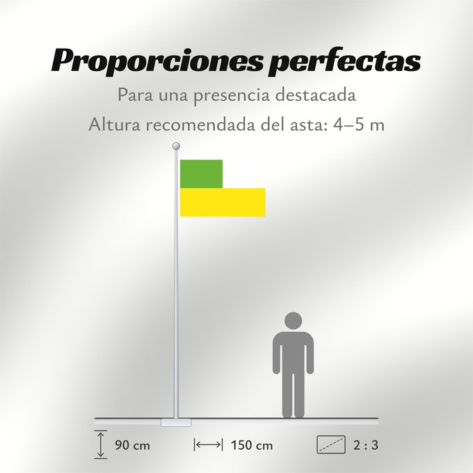 Proporciones de la bandera: Sabanalarga  Atlántico	Sabanalarga (Atlántico)	Municipio de Sabanalarga  Atlántico