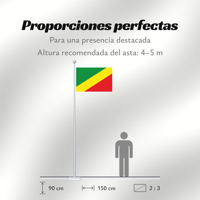 Proporciones de la bandera: San Pablo de Borbur Municipio de es San Pablo de Borbur en el departamento de Boyacá Colombia