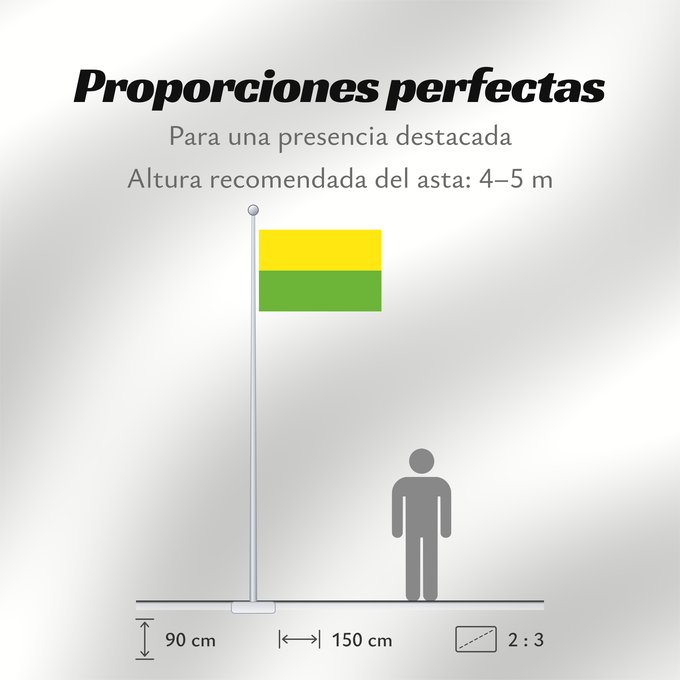 Proporciones de la bandera: Santa Ana  Magdalena	Santa Ana (Magdalena)	Municipio de Santa Ana  Magdalena