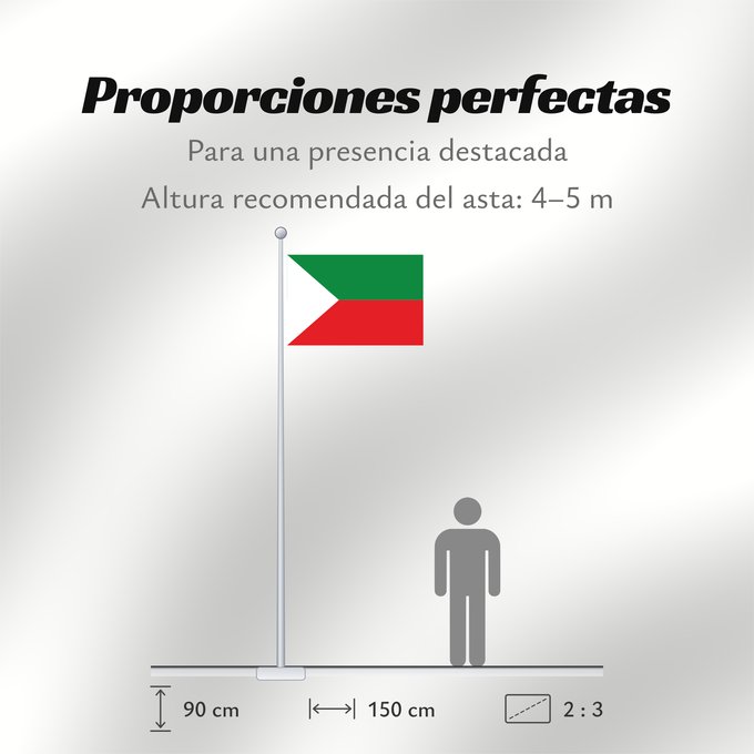 Proporciones de la bandera: Santa Rosa de Viterbo Municipio de Santa Rosa de Viterbo Boyacá