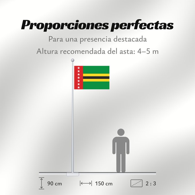 Proporciones de la bandera: Santander Department Santander department, Colombia Département de Santander Departamento de Santander, Colombia Santander-Departement Dipartimento di Santander