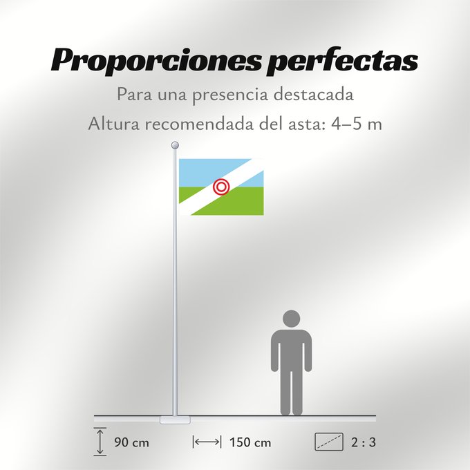 Proporciones de la bandera: Tauramena  Casanare	Tauramena	Municipio de Tauramena  Casanare