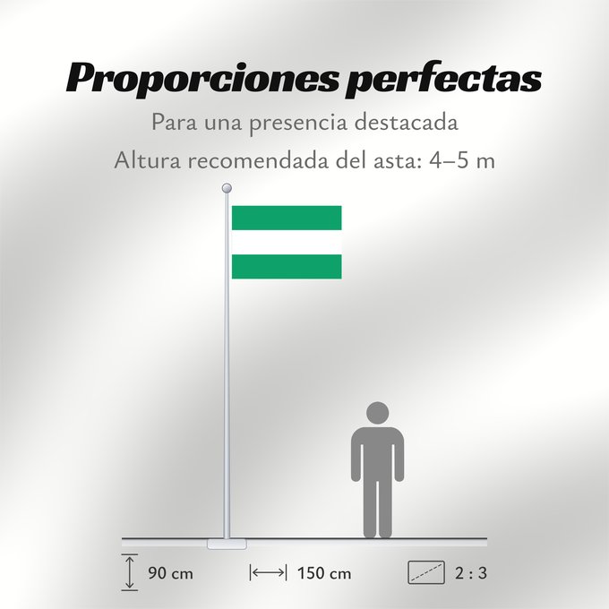 Proporciones de la bandera: Tunja
