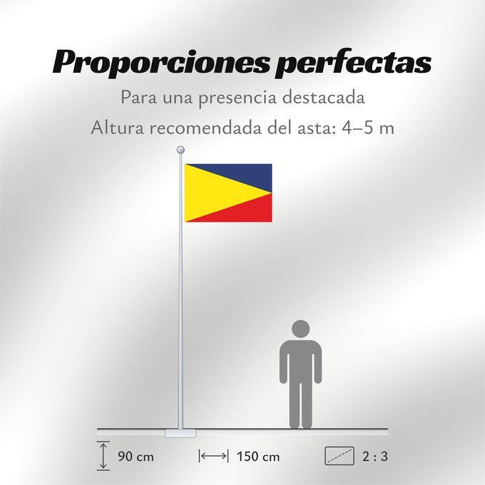 Proporciones de la bandera: Ventaquemada Boyacá Ventaquemada (Boyacá) Municipio de Ventaquemada Boyacá