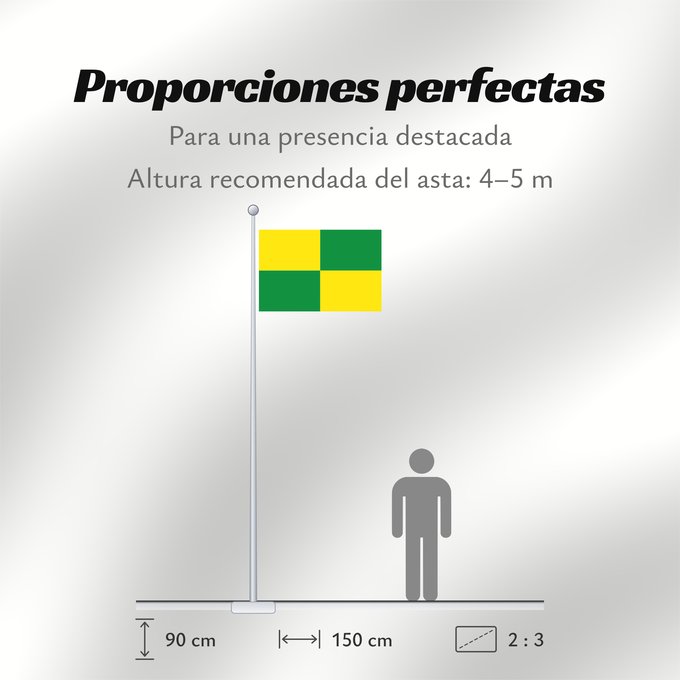 Proporciones de la bandera: Villahermosa  Tolima	Villahermosa (Tolima)	Municipio de Villahermosa  Tolima