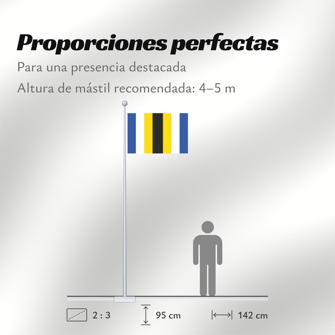 Proporciones de la bandera: Borice Boritz Bořice, okres Chrudim