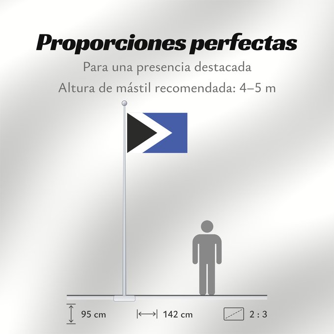 Proporciones de la bandera: Bruntal