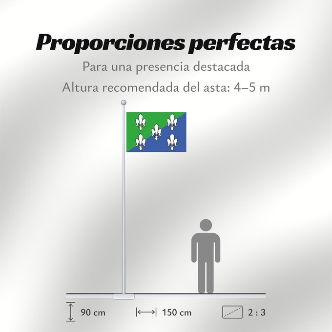 Proporciones de la bandera: Divcice CZ
