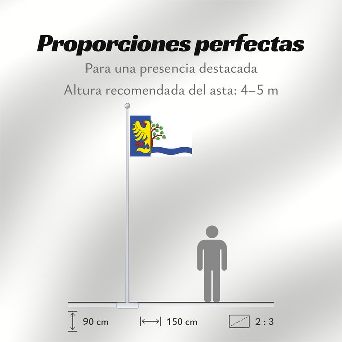 Proporciones de la bandera: Dolni Lomna Dolní Lomná village in Czechia