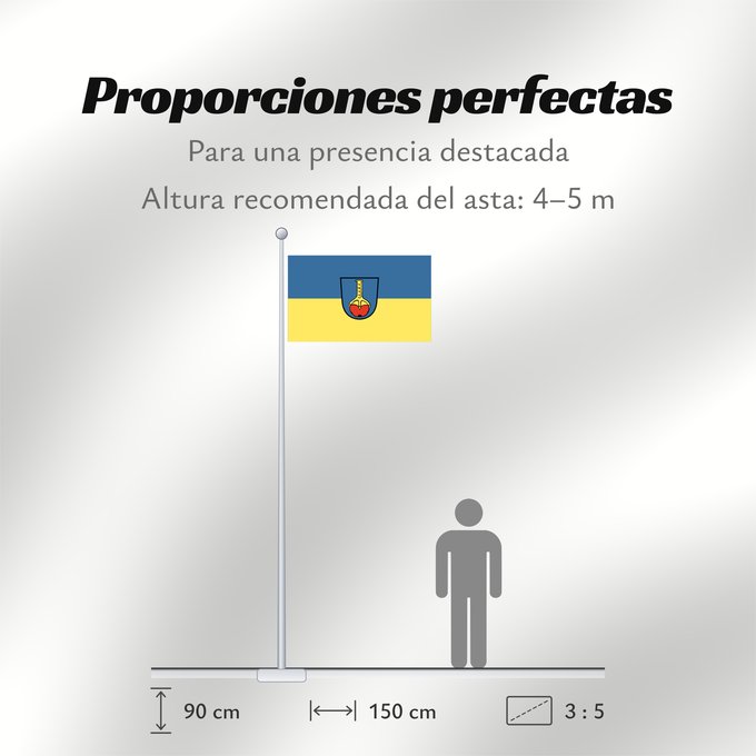 Proporciones de la bandera: Ehningen (Region Stuttgart)