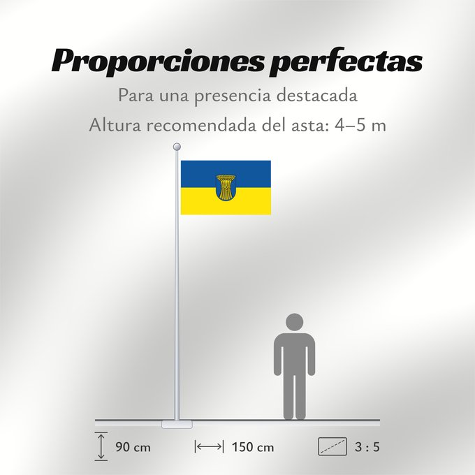 Proporciones de la bandera: Kornwestheim (Region Stuttgart)