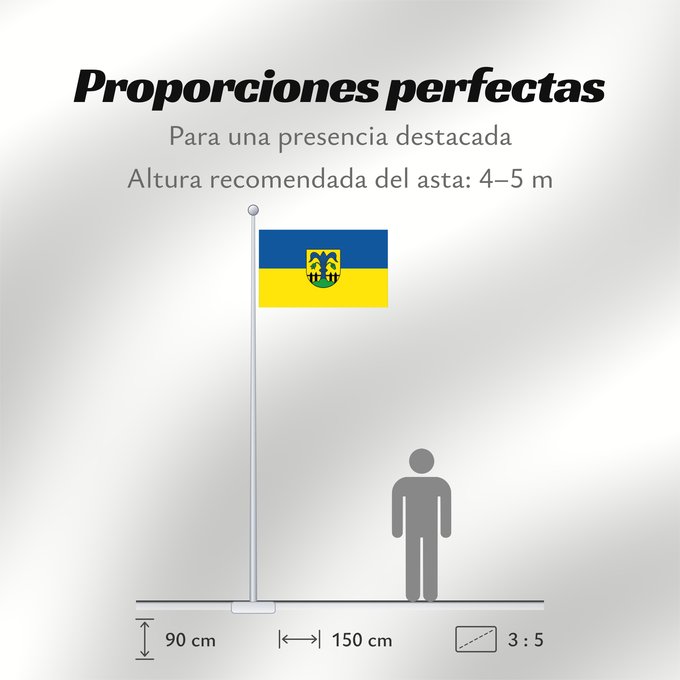 Proporciones de la bandera: Alfdorf (Region Stuttgart)