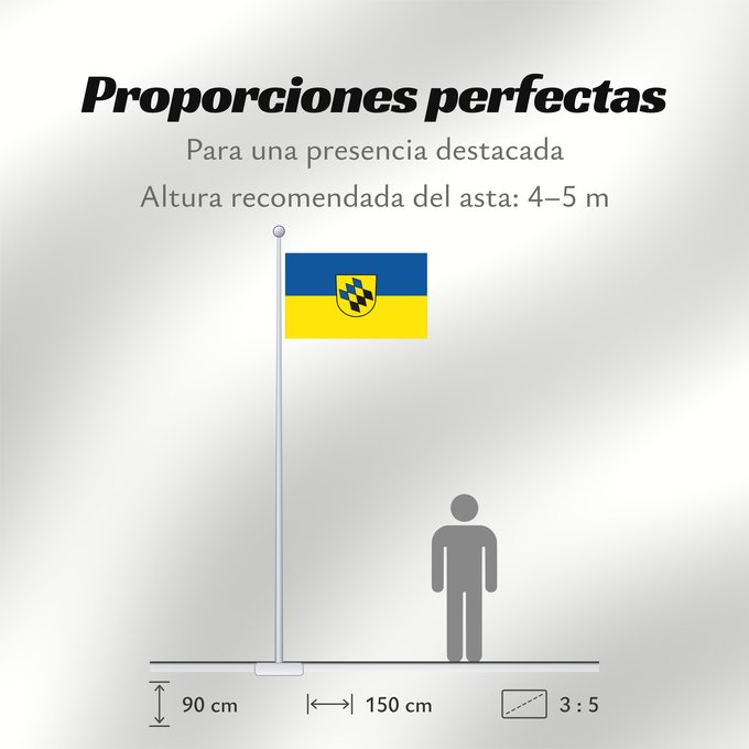 Proporciones de la bandera: Kernen im Remstal (Region Stuttgart)