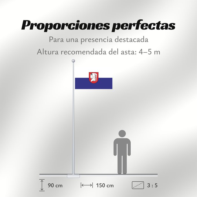 Proporciones de la bandera: Güglingen (Nördliches Baden-Württemberg)