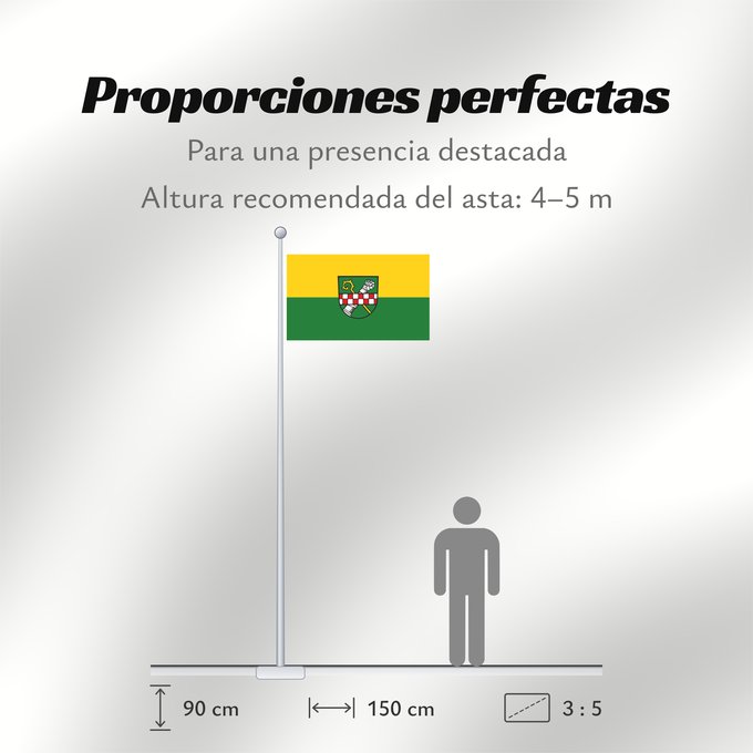Proporciones de la bandera: Schöntal (Nördliches Baden-Württemberg)