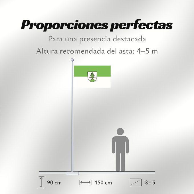 Proporciones de la bandera: Adelmannsfelden (Schwäbische Alb)