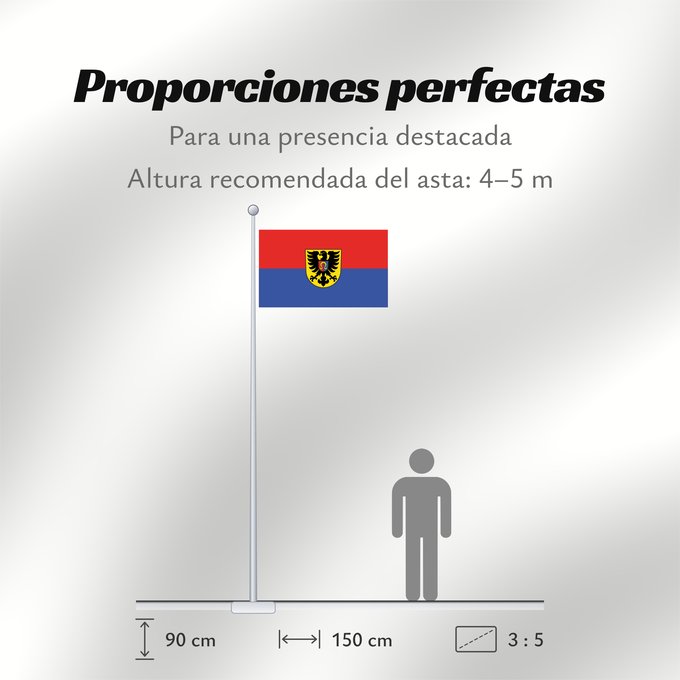 Proporciones de la bandera: Bopfingen (Schwäbische Alb)