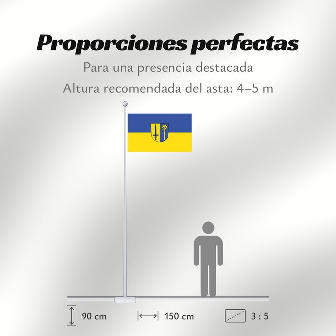 Proporciones de la bandera: Göggingen (Schwäbische Alb)