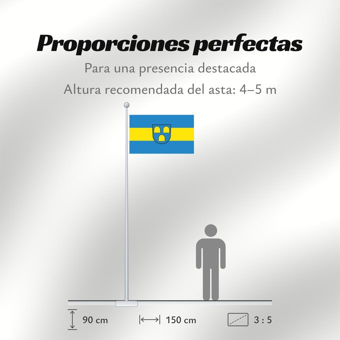 Proporciones de la bandera: Bühl (Nördlicher Schwarzwald)