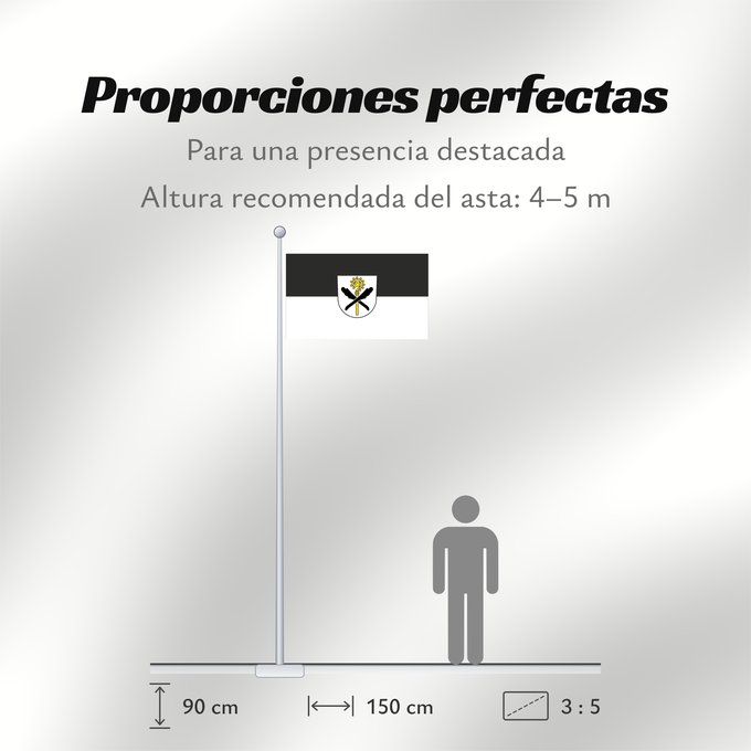 Proporciones de la bandera: Knittlingen (Nördliches Baden-Württemberg)