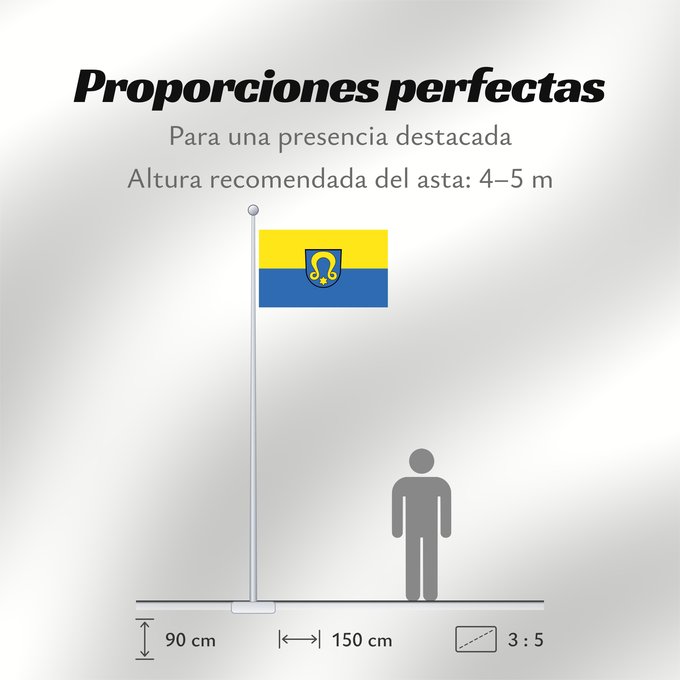 Proporciones de la bandera: Wimsheim (Nördlicher Schwarzwald)