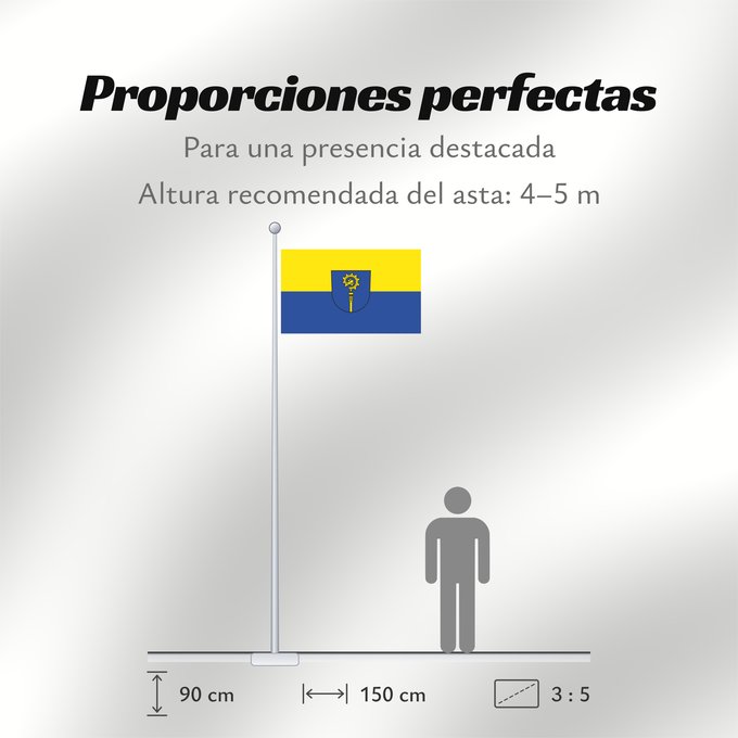 Proporciones de la bandera: Alpirsbach (Nördlicher Schwarzwald)