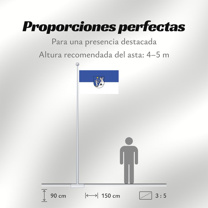 Proporciones de la bandera: Sulzburg (Südlicher Schwarzwald)