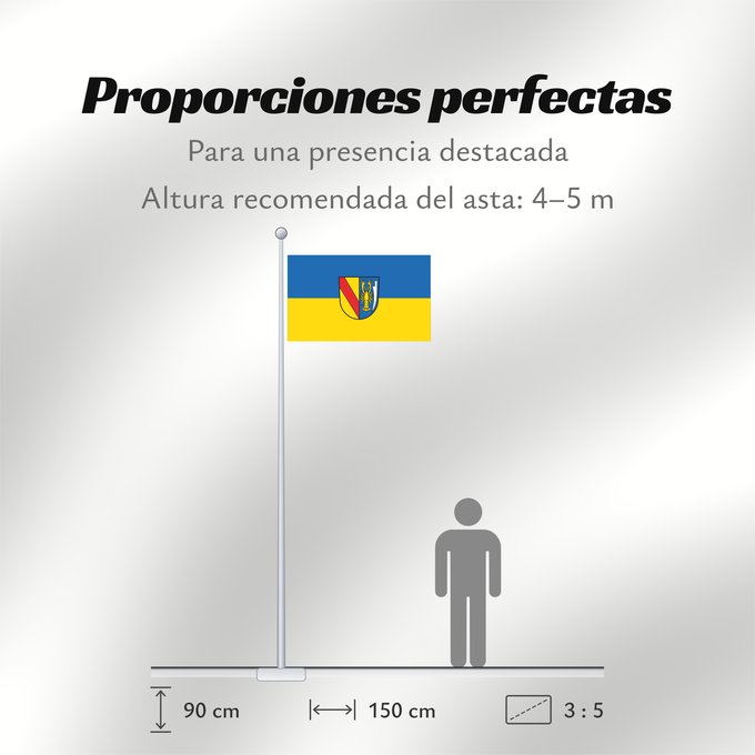 Proporciones de la bandera: Vörstetten (Südlicher Schwarzwald)
