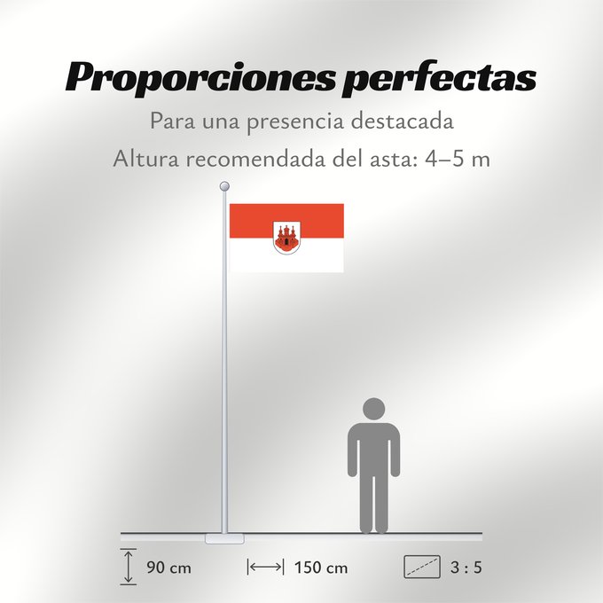 Proporciones de la bandera: Ettenheim (Mittlerer Schwarzwald)